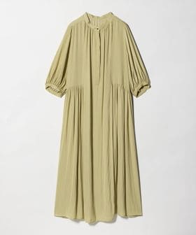 green label relaxing/サテン ギャザー ショートスリーブ ワンピース 2/ワンピース