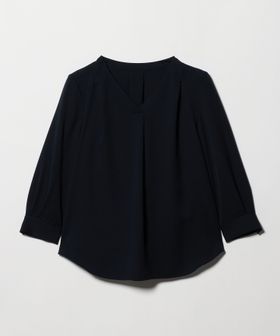 green label relaxing/Vネック 7分袖 ブラウス マシンウォッシャブル/シャツ / ブラウス