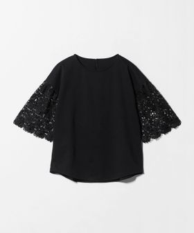 green label relaxing/袖レース ドッキング プルオーバー カットソー/Tシャツ / カットソー