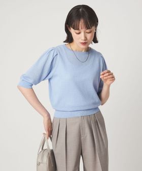 green label relaxing/ハニカム タック スリーブ プルオーバー ニット/ニット / セーター