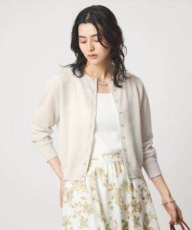 green label relaxing/ハニカム クロップド ニット カーディガン/カーディガン / ボレロ