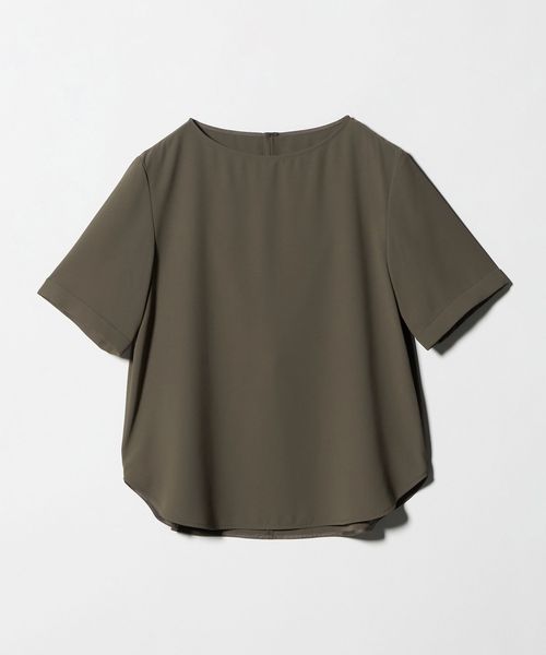 green label relaxing/クルーネック ショートスリーブ ブラウス マシンウォッシャブル UVカット/シャツ / ブラウス