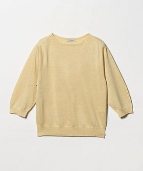 green label relaxing/ラメ 6分袖 ニット プルオーバー/ニット / セーター