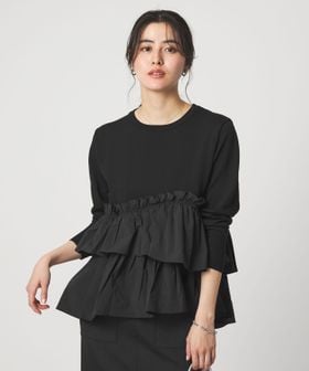 green label relaxing/ティアード ドッキング プルオーバー ニット 3/ニット / セーター