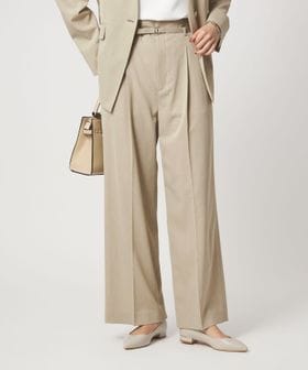 green label relaxing/［size SHORT/TALLあり］サラフール ワイド パンツ ストレッチ 接触冷感 UVカット/スラックス