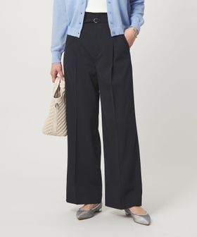 green label relaxing/［size SHORT/TALLあり］サラフール ワイド パンツ ストレッチ 接触冷感 UVカット/スラックス