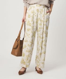 green label relaxing/フラワー プリント パンツ/イージーパンツ