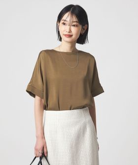 green label relaxing/サテン TEE ブラウス/シャツ / ブラウス