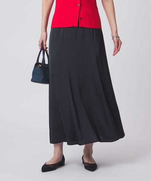 green label relaxing/サテン セミナロー スカート/ミモレ / ロング