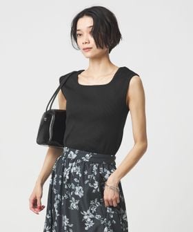 green label relaxing/ブライトリブ デコルテ フレンチスリーブ プルオーバー カットソー/Tシャツ / カットソー