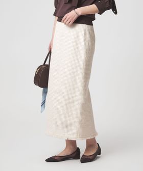 green label relaxing/ラティス ツイードライク タイトスカート/ミモレ / ロング