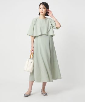 green label relaxing/ケープ ナローフレア ワンピース/ワンピース