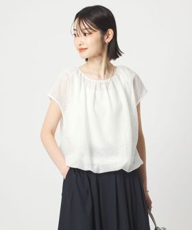 green label relaxing/ラッセルレース スソバルーン カットソー/Tシャツ / カットソー