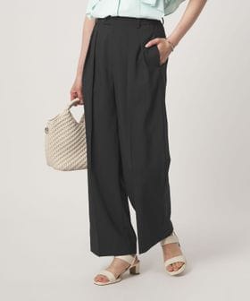 green label relaxing/［size SHORT/TALLあり］2タック ワイド パンツ UVカット 接触冷感 吸水速乾/その他パンツ