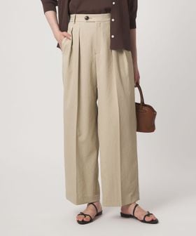 green label relaxing/［size SHORT/TALLあり］2タック ワイド パンツ UVカット 接触冷感 吸水速乾/その他パンツ