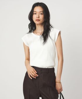 green label relaxing/ランダム ブライトリブ Uネック カットソー/Tシャツ / カットソー