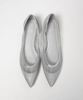 green label relaxing/ポインテッド チュール フラットシューズ/フラットシューズ