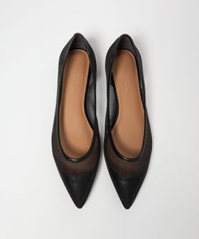 green label relaxing/ポインテッド チュール フラットシューズ/フラットシューズ