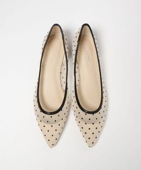 green label relaxing/ポインテッド チュール フラットシューズ/フラットシューズ