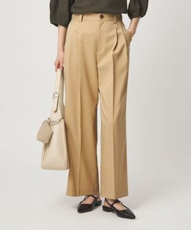 green label relaxing/［size SHORT/TALLあり］ツイル イージー ワイド パンツ/スラックス