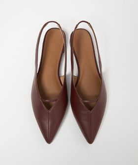 green label relaxing/ポインテッド Vカットバー スリングバックシューズ / サンダル / パンプス/パンプス