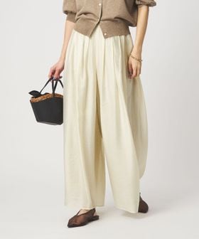 green label relaxing/［size SHORTあり］エアリー シアー イージー ワイド パンツ/イージーパンツ