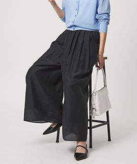 green label relaxing/［size SHORTあり］エアリー シアー イージー ワイド パンツ/イージーパンツ