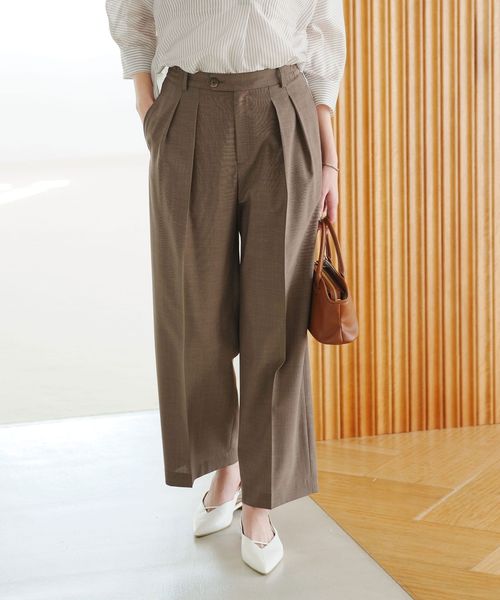 green label relaxing/［size SHORT/TALLあり］Daily Chic コンフィ― ワイド パンツ/スラックス