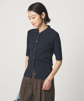 green label relaxing/HIYOKE エリツキ リブ ニット マシンウォッシャブル UVカット 遮熱/ニット / セーター