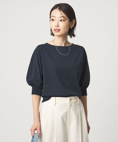 green label relaxing/HIYOKE フォルム スリーブ プルオーバー ニット/ニット / セーター