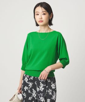 green label relaxing/HIYOKE フォルム スリーブ プルオーバー ニット/ニット / セーター
