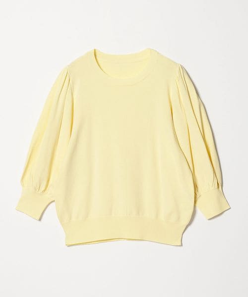 green label relaxing/【WEB限定】＜at ease＞袖ボリューム ニット ウォッシャブル 接触冷感 UVカット 遮熱/ニット / セーター