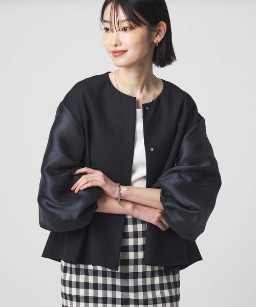 green label relaxing/［size SHORTあり］fleurie(フルリー) フォルム ジャケット 2/ノーカラージャケット