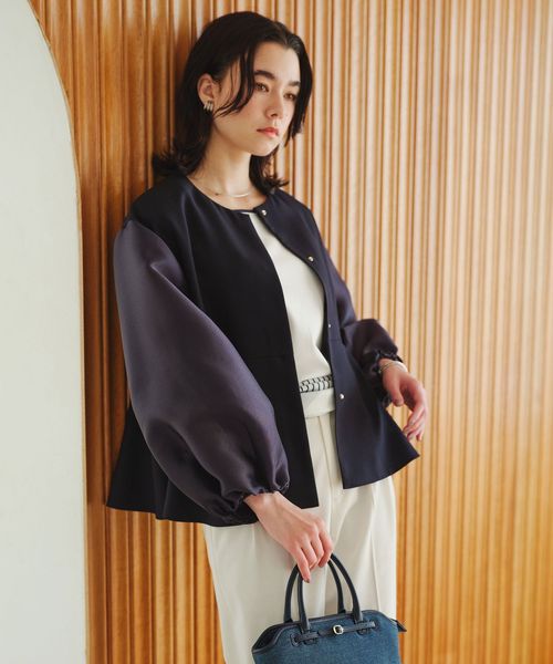 green label relaxing/［size SHORTあり］fleurie(フルリー) フォルム ジャケット 2/ノーカラージャケット