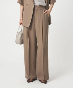 green label relaxing/［size SHORT/TALLあり］エアシカル タック パンツ 接触冷感 通気性/スラックス