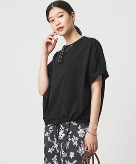 green label relaxing/【WEB限定】＜at ease＞ドロスト カットソー 接触冷感 UVカット 遮熱/Tシャツ / カットソー