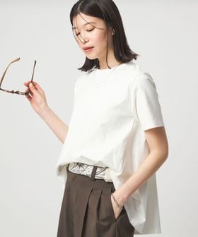 green label relaxing/【WEB限定】＜at ease＞バック フレア カットソー  接触冷感 UVカット 遮熱/Tシャツ / カットソー