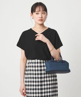 green label relaxing/Vネック プルオーバー ニット ウォッシャブル 接触冷感 UVカット/ニット / セーター