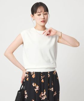 green label relaxing/フレンチスリーブ ニット ウォッシャブル 接触冷感 UVカット/ニット / セーター