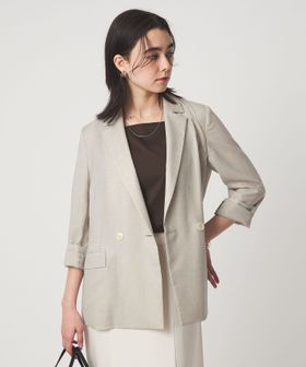 green label relaxing/［size SHORTあり］ライト リネンライク ジャケット UVカット 通気性/テーラードジャケット