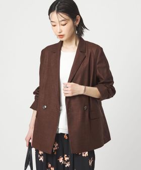 green label relaxing/［size SHORTあり］ライト リネンライク ジャケット UVカット 通気性/テーラードジャケット