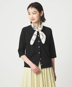 green label relaxing/ハーフスリーブ ニット カーディガン ウォッシャブル 接触冷感 UVカット/カーディガン / ボレロ