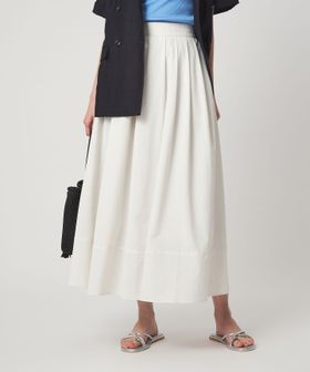 green label relaxing/Breeze Cool タック スカート マシンウォッシャブル 通気性 UVカット/ミモレ / ロング