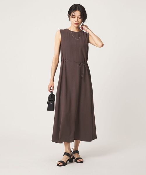 green label relaxing/［size SHORTあり］ジョーゼット テント ワンピース マシンウォッシャブル 接触冷感/ワンピース