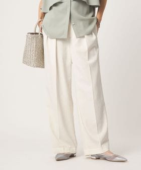 green label relaxing/［size SHORT/TALLあり］2タック ワイド パンツ ホワイト/その他パンツ