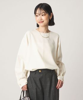 green label relaxing/fleurie(フルリー) バック ボタン プルオーバー ブラウス/シャツ / ブラウス