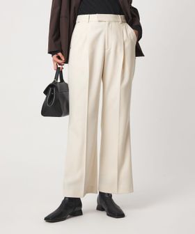 green label relaxing/［size SHORT/TALLあり］セミフレア パンツ マシンウォッシャブル ストレッチ/スラックス