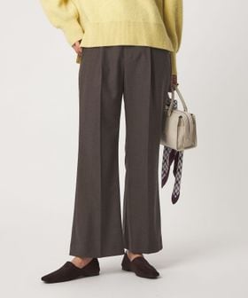 green label relaxing/［size SHORT/TALLあり］セミフレア パンツ マシンウォッシャブル ストレッチ/スラックス