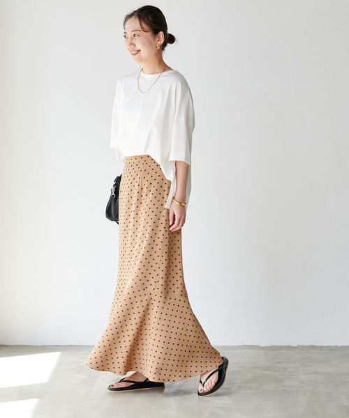 マーメイド ライン スカート ドット