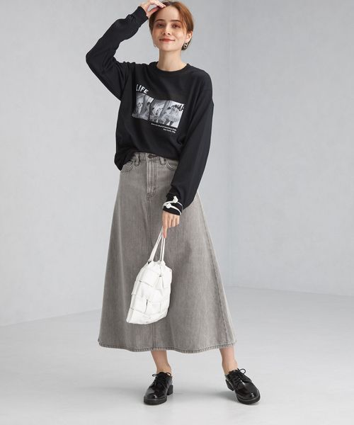 別注 Something サムシング デニム フレア スカート